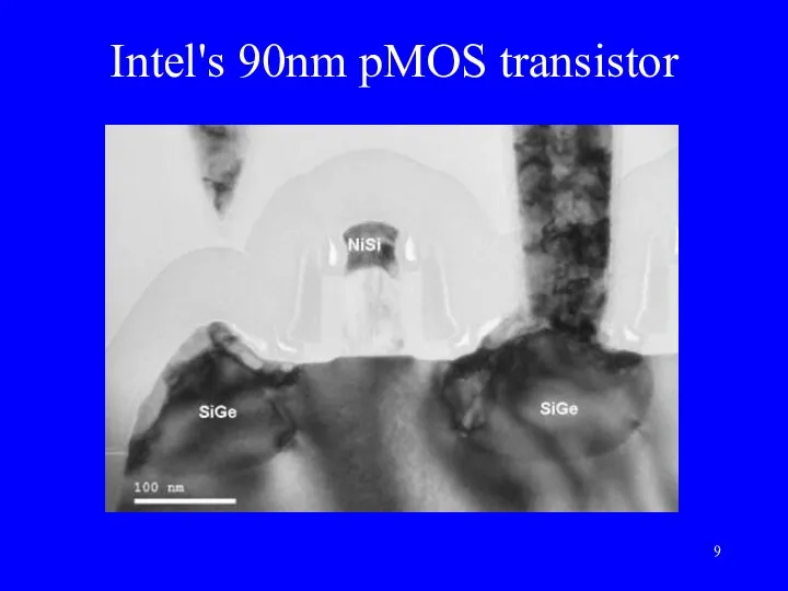Intel's 90nm pMOS transistor