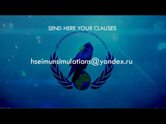 SEND HERE YOUR CLAUSES hseimunsimulations@yandex.ru
