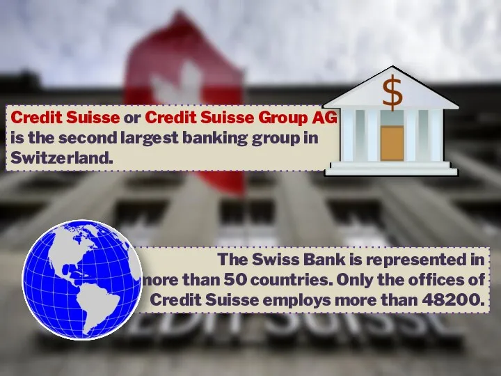 Credit Suisse or Credit Suisse Group AG is the second