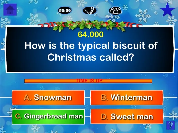 How is the typical biscuit of Christmas called? B. Winterman