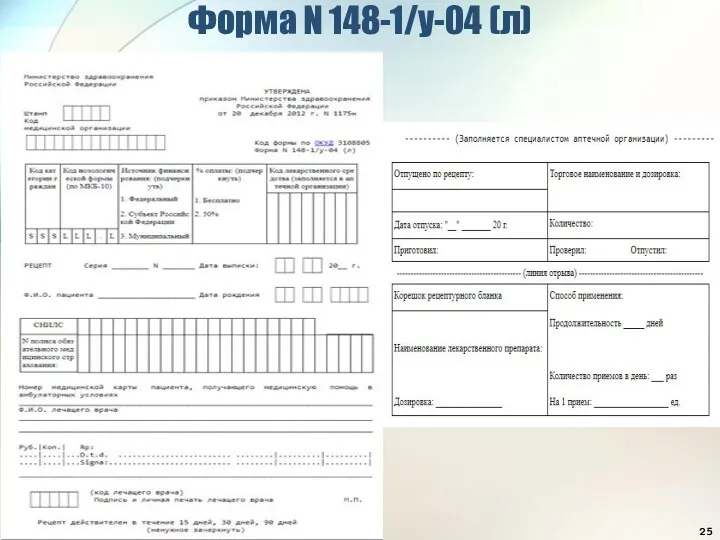 Форма N 148-1/у-04 (л)