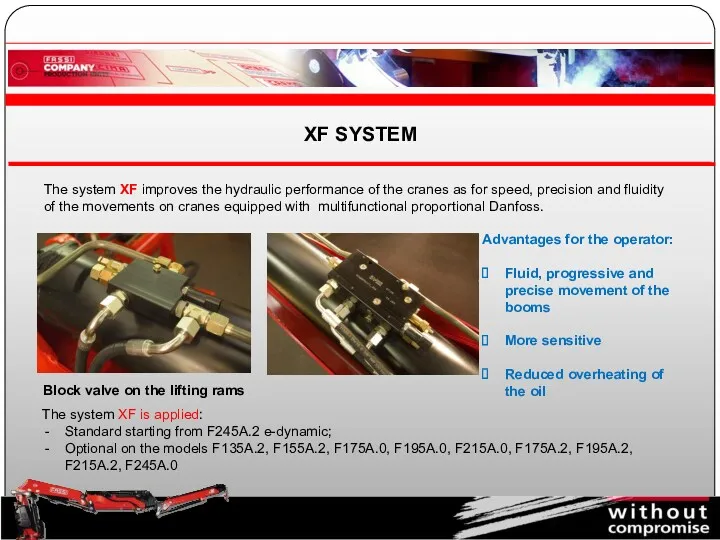 The system XF is applied: Standard starting from F245A.2 e-dynamic;