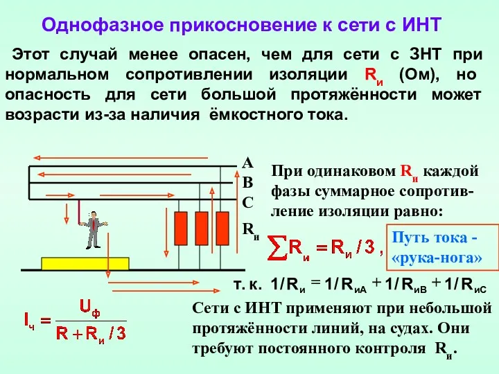 Этот случай менее опасен, чем для сети с ЗНТ при