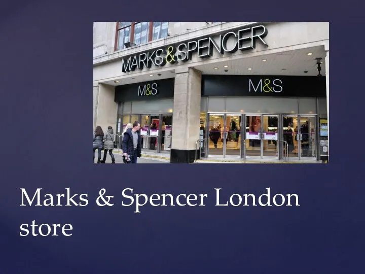 Marks & Spencer London store