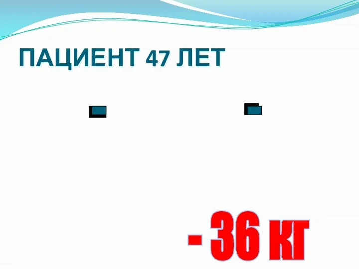 ПАЦИЕНТ 47 ЛЕТ - 36 кг