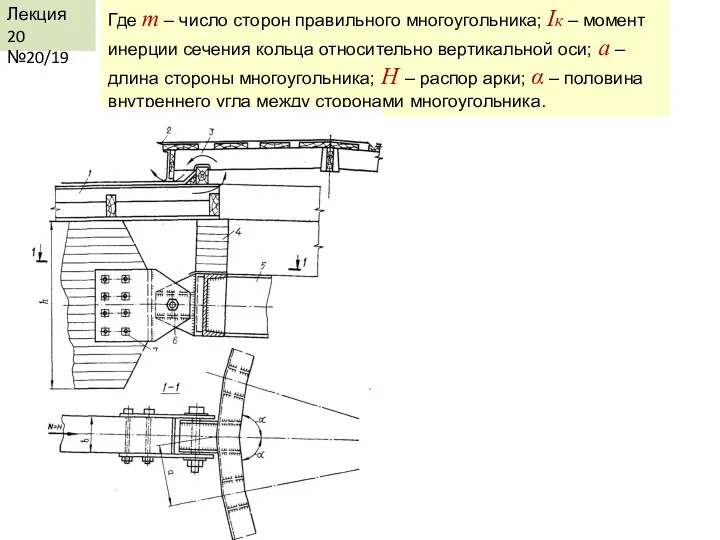 Лекция 20 №20/19 Где m – число сторон правильного многоугольника;