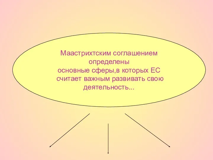 Маастрихтским соглашением определены основные сферы,в которых ЕС считает важным развивать свою деятельность...