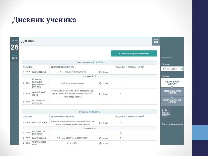 Дневник ученика