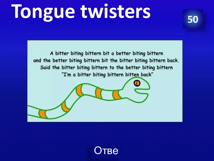 50 Tongue twisters
