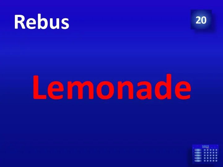 20 Rebus Lemonade