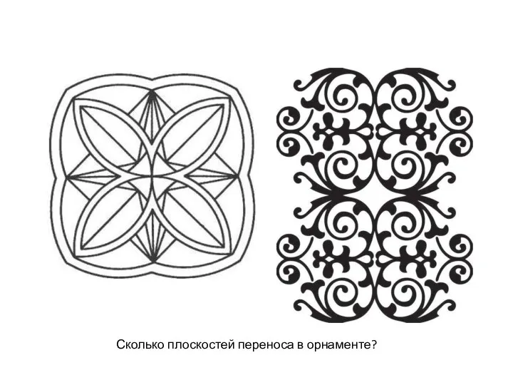 Сколько плоскостей переноса в орнаменте?