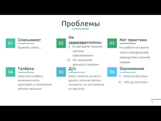 Проблемы Бывало у всех… Списывают В принципе пришли «штаны просиживать»