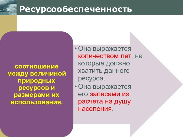 Ресурсообеспеченность