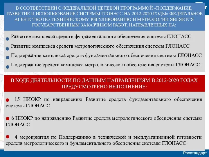 В СООТВЕТСТВИИ С ФЕДЕРАЛЬНОЙ ЦЕЛЕВОЙ ПРОГРАММОЙ «ПОДДЕРЖАНИЕ, РАЗВИТИЕ И ИСПОЛЬЗОВАНИЕ