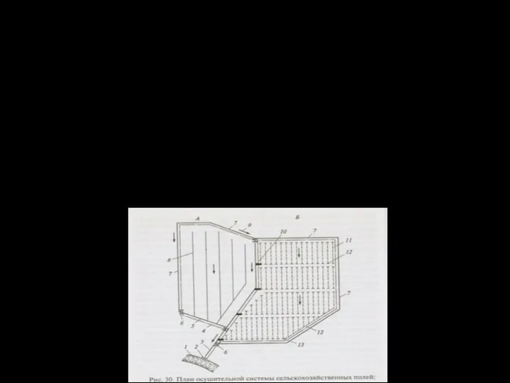 Осушительная система - избыточно увлажненная территория вместе с сетью каналов