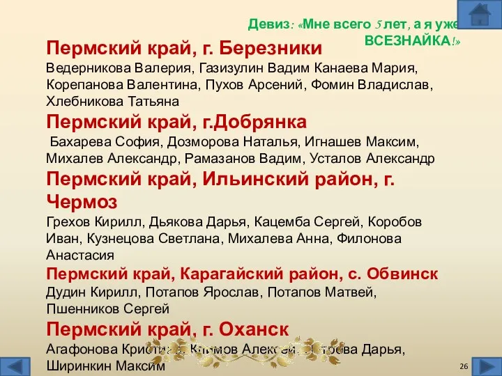 Пермский край, г. Березники Ведерникова Валерия, Газизулин Вадим Канаева Мария,