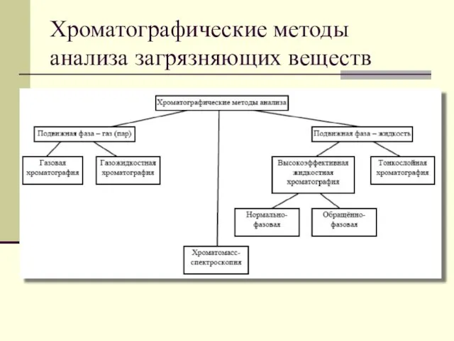 Хроматографические методы анализа загрязняющих веществ