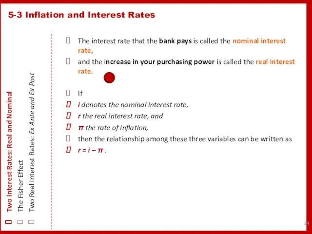 The interest rate that the bank pays is called the
