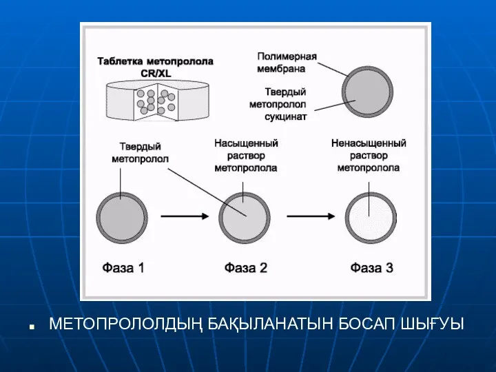 МЕТОПРОЛОЛДЫҢ БАҚЫЛАНАТЫН БОСАП ШЫҒУЫ