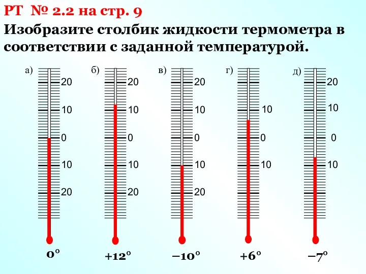 РТ № 2.2 на стр. 9 0 10 20 20