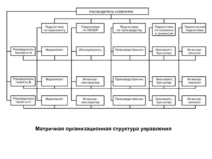 Матричная организационная структура управления