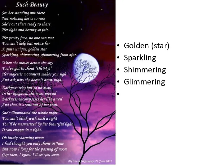 Golden (star) Sparkling Shimmering Glimmering