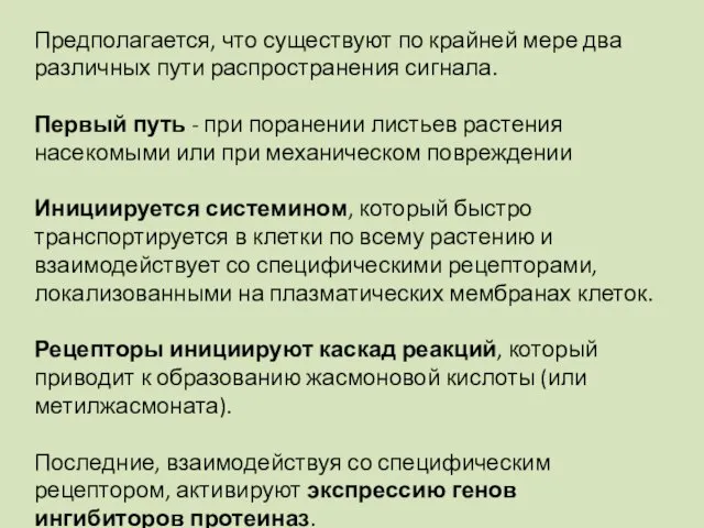 Предполагается, что существуют по крайней мере два различных пути распространения