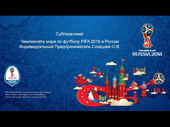 Сублицензиат Чемпионата мира по футболу FIFA 2018 в России