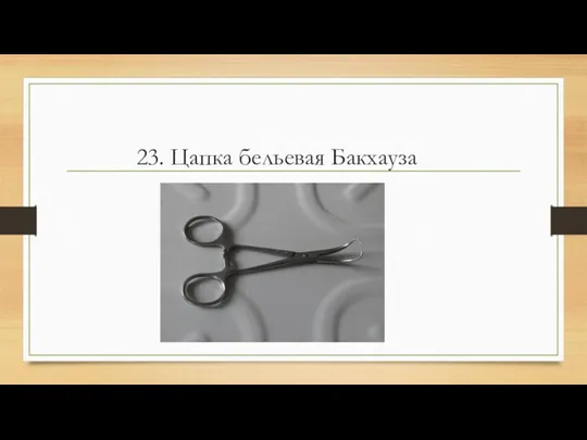 23. Цапка бельевая Бакхауза