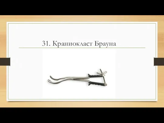 31. Краниокласт Брауна