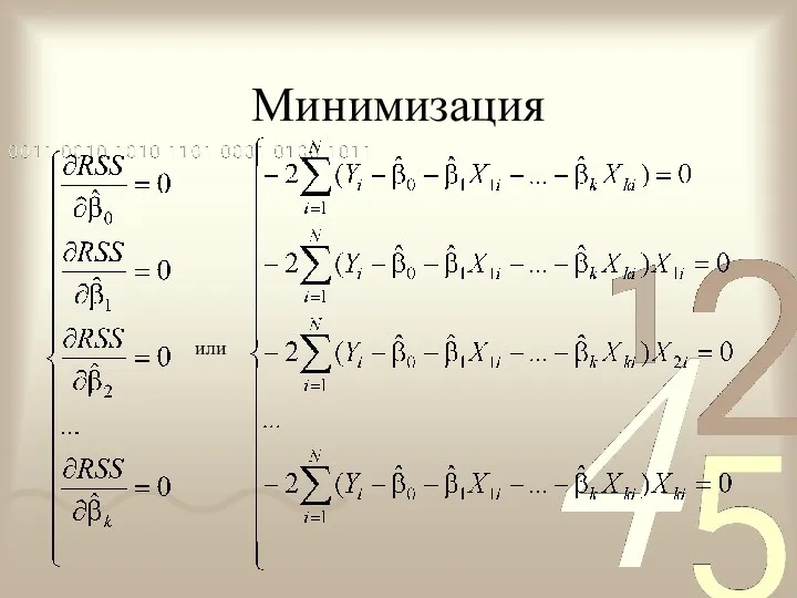 Минимизация или