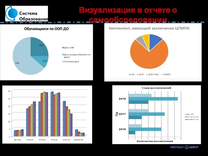 Визуализация в отчете о самообследовании