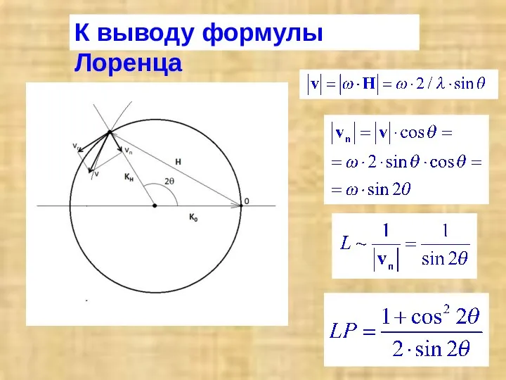 К выводу формулы Лоренца