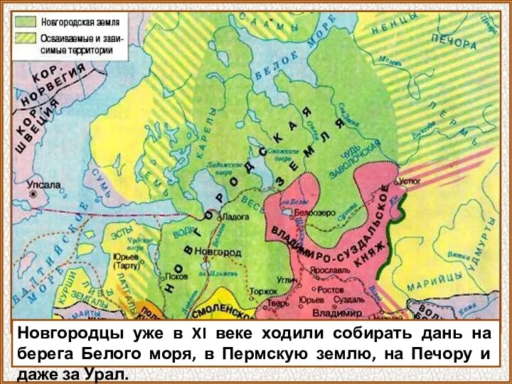 Новгородцы уже в XI веке ходили собирать дань на берега