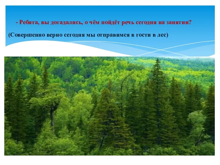 - Ребята, вы догадались, о чём пойдёт речь сегодня на