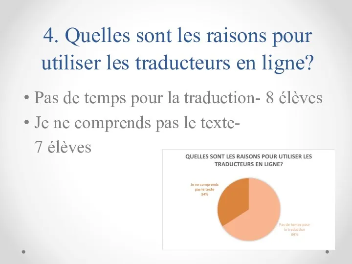 4. Quelles sont les raisons pour utiliser les traducteurs en