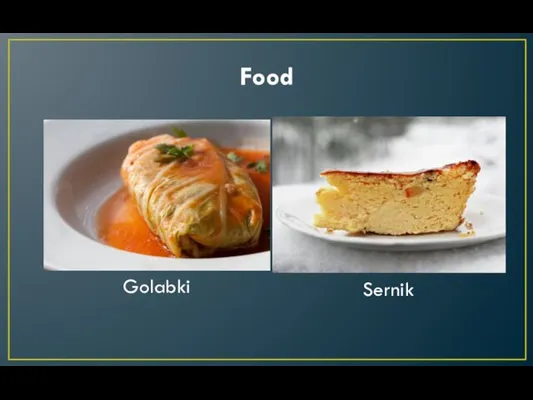Food Golabki Sernik