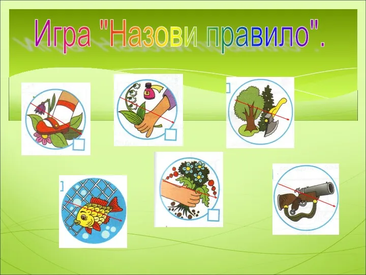 Игра "Назови правило".