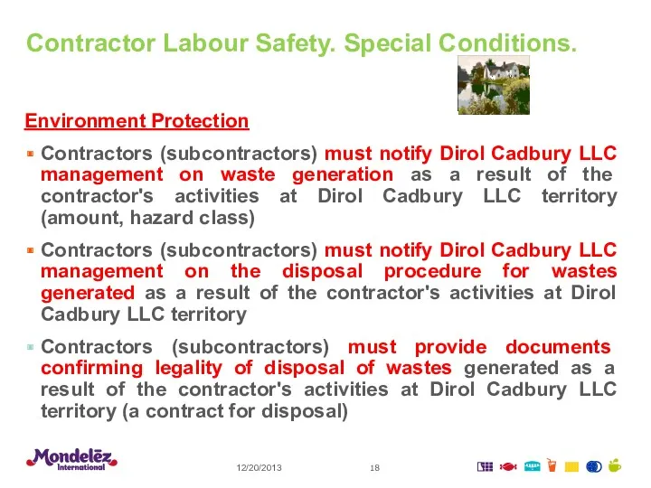 Contractor Labour Safety. Special Conditions. 12/20/2013 Environment Protection Contractors (subcontractors)