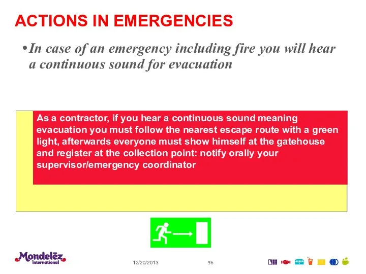 ACTIONS IN EMERGENCIES 12/20/2013 In case of an emergency including