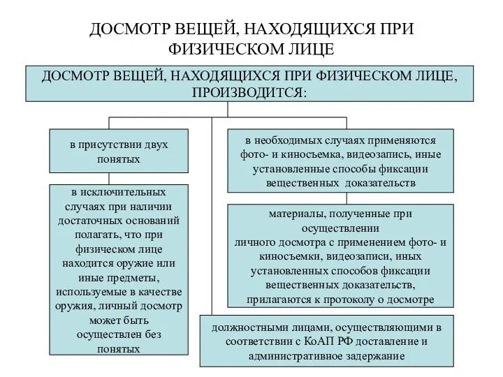 ДОСМОТР ВЕЩЕЙ, НАХОДЯЩИХСЯ ПРИ ФИЗИЧЕСКОМ ЛИЦЕ ДОСМОТР ВЕЩЕЙ, НАХОДЯЩИХСЯ ПРИ