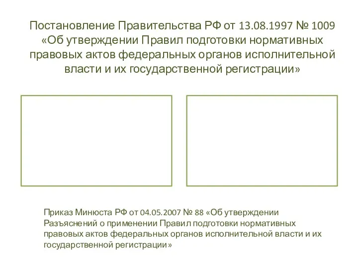 Постановление Правительства РФ от 13.08.1997 № 1009 «Об утверждении Правил