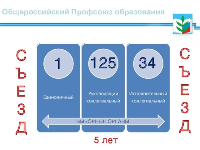 Общероссийский Профсоюз образования 5 лет