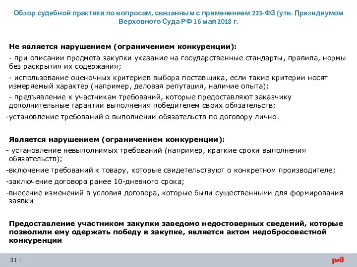 Обзор судебной практики по вопросам, связанным с применением 223-ФЗ (утв. Президиумом Верховного Суда