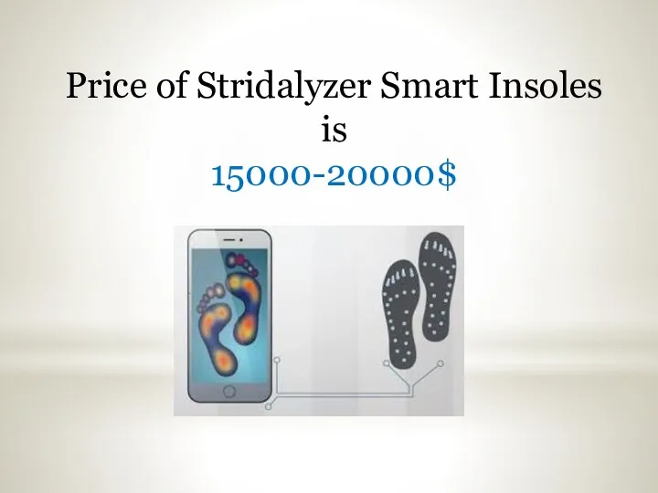 Price of Stridalyzer Smart Insoles is 15000-20000$