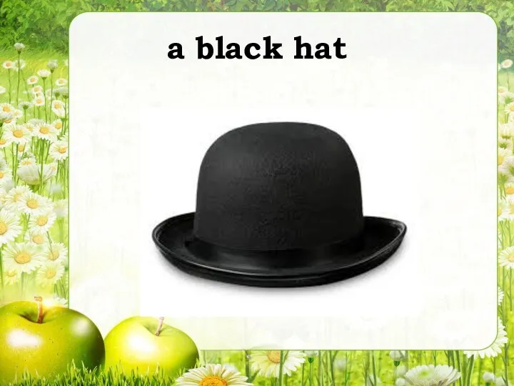 a black hat