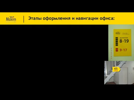 Внутренняя навигация: 1.Режимник. Размещение: на входе в офисное здание и