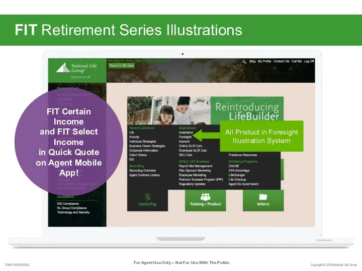 FIT Retirement Series Illustrations FIT Certain Income and FIT Select Income in Quick