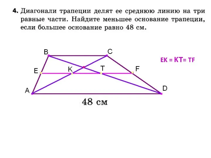 EK = КТ= TF