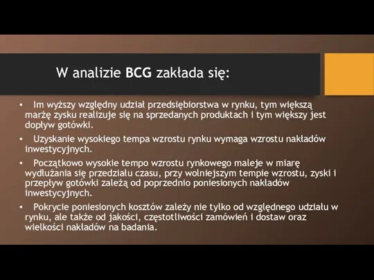 Im wyższy względny udział przedsiębiorstwa w rynku, tym większą marżę